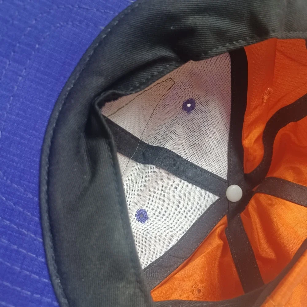 Vintage Nike‎ Jordan Flight Colorblock Retro Ripstop Snapback Nylon Hat Purple